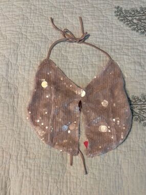 Edikted Sequin Halter Bralette Top